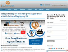 Tablet Screenshot of circleonlinemarketing.com